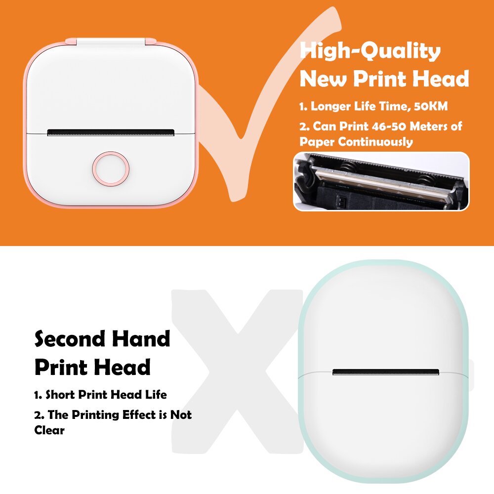 Cooler Trend™ Bluetooth-Compatible Pocket Printer