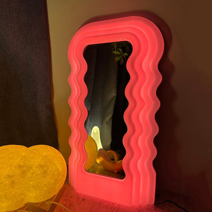 Cooler Trend™ Wavy LED Light Mirror